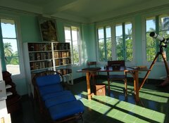 Gabinet Hemingwaya na szczycie wieży w posiadłości Finca na peryferiach Hawany