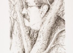 Gunter Grass – „Samotny w lesie”, litografia 