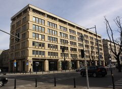 Warszawa, ul. Krucza, miejsce w ktorym stała „kamienica Łęckich”. Fot. M.J.C.